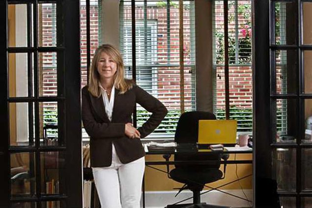 lisa standing in office