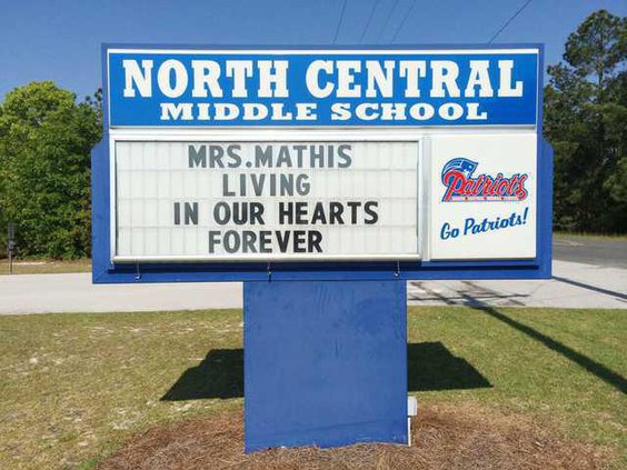 Charlene Mathis - NCMS Sign