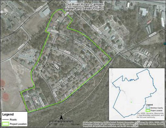 Water Sewer Project Map