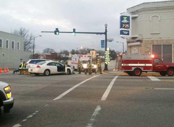 Accident at Broad and DeKalb