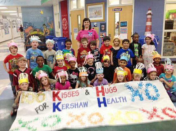 100 Kisses and hugs for Kershaw Health WEB