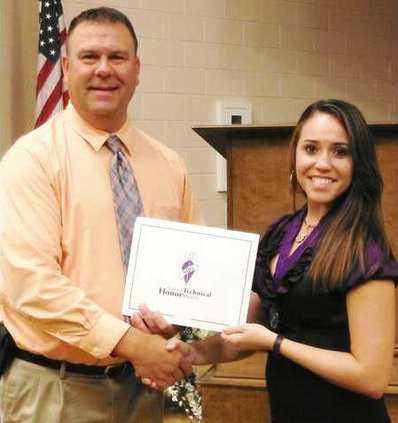 ATEC-Cosmetology scholarship winner Natalie Harris Scholarship Honor 20122