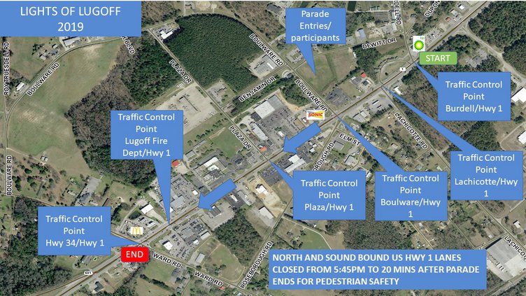 Lights of Lugoff Map (W)