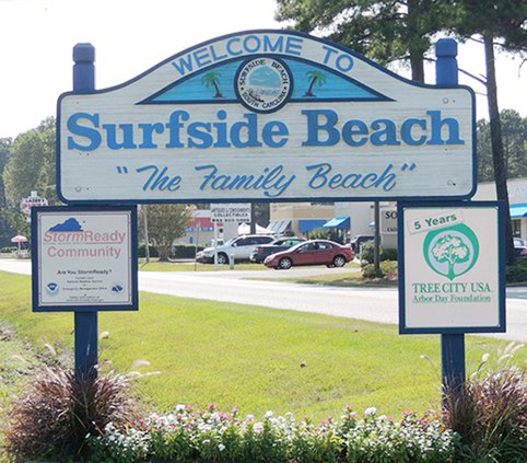 Surfside Beach sign