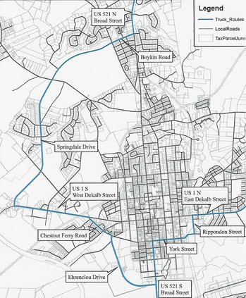 Truck Route Map