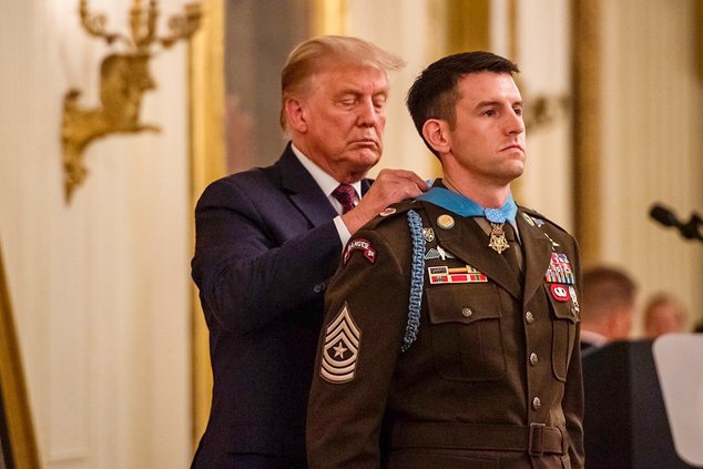 Payne Receiving Medal