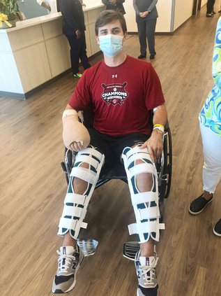 Robinson - Braces in Wheelchair
