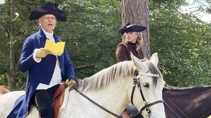 Washington reenactor
