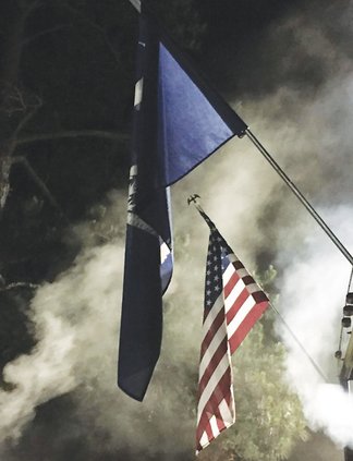 BBQ - Flags and Smoke